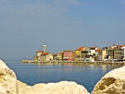 Mediterranean coast houses