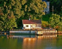 house on the lake in Finland