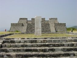 Pyramid ruins in Mexico