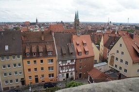 aerial view of the city of Nuremberg