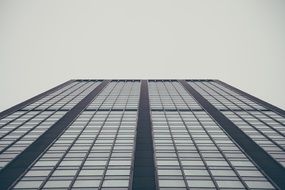 sharp lines of a high rise