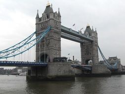 Famous tower bridge in the U.K.