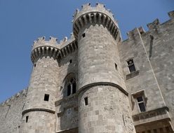 historic Palace of the Grandmasters of Rhodes in Greece