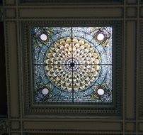 Tiffany window in Library Of Congress