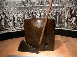 Exhibit of the headsman&#039;s axe