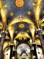 Mosaic vaults of the church in Jerusalem