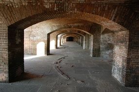 arched architecture at Fort Jefferson