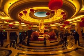 interior of an american casino