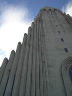 iceland church low angle shot