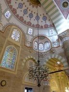 painted on the walls of a mosque in Istanbul