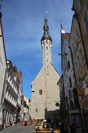 church in old town in estonia