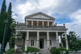 Italian castle on lake garda