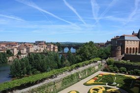 Panorama of the city in France