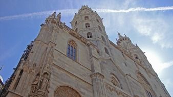 st stephan's cathedral at sky, austria, vienna