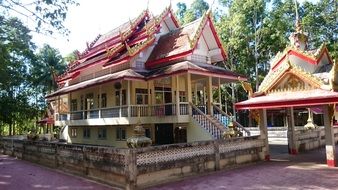 extraordinarily beautiful temple, thailand
