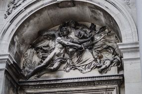 wall sculptures of a headstone