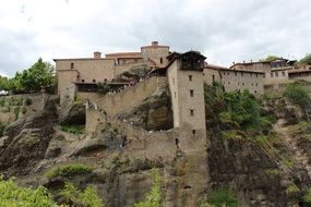 Monastery on mountain, Greece, meteora