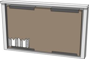 graphic image of a gray radiator at white background