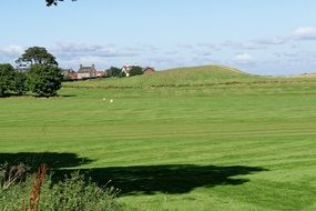 golf practice ground green grass field