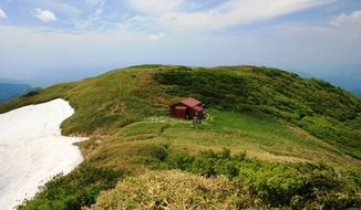 red house on the mountain