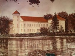 Reinsberg Palace - the palace-castle on the eastern shore of Lake Grinerikse, germany, rheinsberg