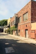 brick buildings in the street