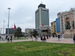 square in the old town of Istanbul, Turkey