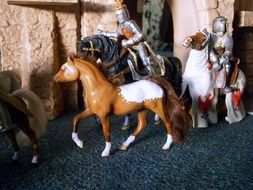 knights on horseback figurines toys