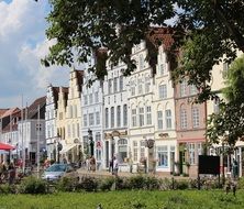 beautiful row of houses