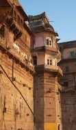 ancient brick building in varanasi