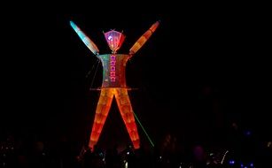 burning man at the festival