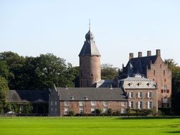 Castle near the forest in the Netherlands