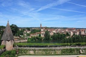 City panorama in france