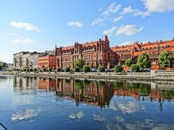 bydgoszcz canal waterfront buildings