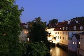 Old town of Prague in the evening