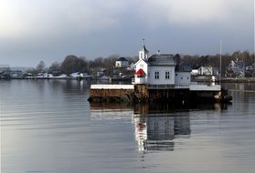 Panorama of the port in Oslo, Norway