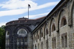 Side view of wilhelmsburg fortress, germany, ulm