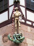 picture of the sculpture on a castle in nuremberg