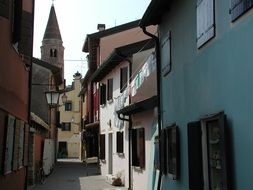 street of old town in italy
