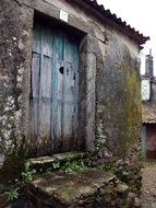 ruins abandoned stone house