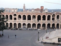 Piazza Bra - the largest area of Verona