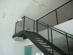 modern metal staircase indoor