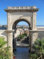 Bastion of San Remy is a Landmark in Cagliari, Italy