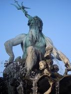 fountain statue on Alexanderplatz in Berlin