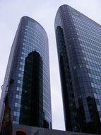 reflection of one tower to another tower