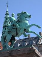 equestrian statue of King Frederick V, denmark, copenhagen