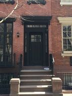 urban house porch in Manhattan city