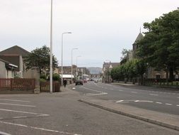 wide city street in scotland