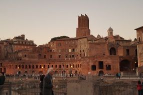 tourists in rome