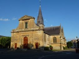 side view of a church in france